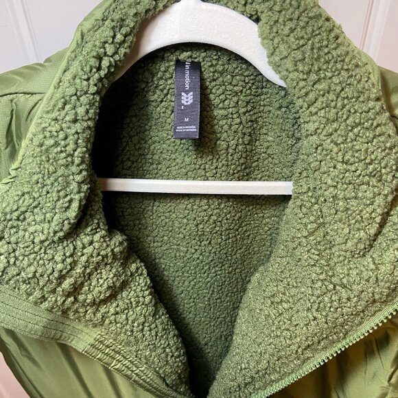 All in Motion Sherpa-Lined Puffer Vest – Green – Men’s Medium (NWT) - Picture 2 of 10